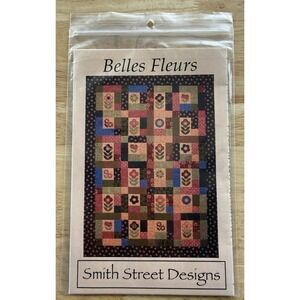 Smith Street Designs BELLES FLEURS Quilt Pattern For Multiple Sizes